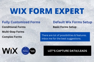 wix form customized, multistep form, conditional or complex form