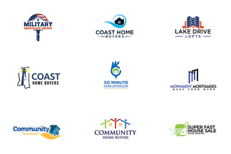 create a real estate logo for your company with branding kit