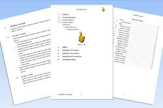 create a simple to use ms word template for your documents