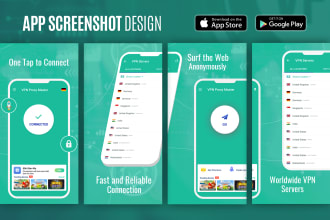design professional app screenshots and app store screenshots