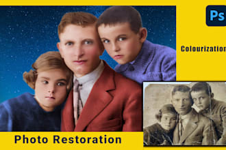 enhance camera raw photos, edit and restore old photos