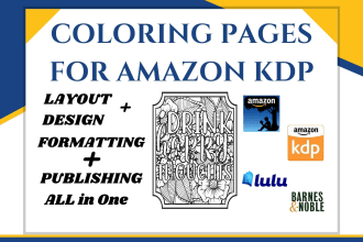 draw, format and publish coloring book pages with mandala art