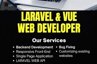 be your PHP laravel  website developer