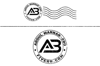 design retro stamp or seal logo asap