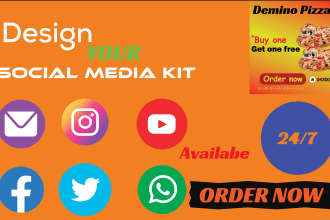 create social media kit design