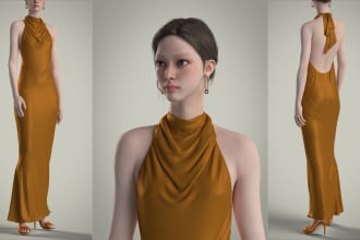 create 3d garment design in clo3d and marvelous designer