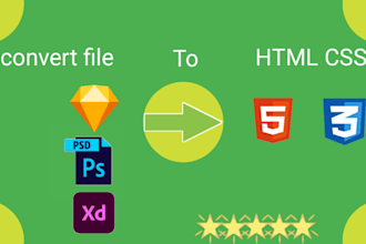 change  and convert psd to responsive html website