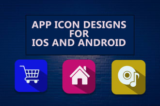 design stunning mobile app icons logo for android and IOS