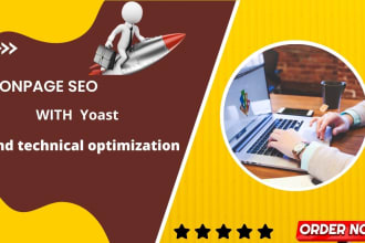 do onpage SEO with yoast and technical optimization of wordpress site