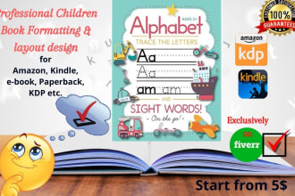 design kids and adults worksheets, activities books for KDP
