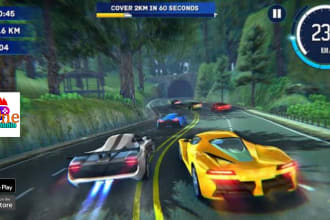 develop extreme car racing game in unity