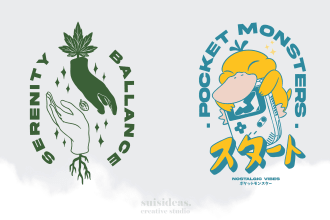 create vintage japanese merch and tshirt design