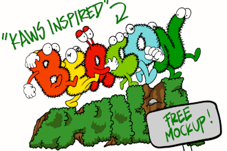 do a contemporary tshirt design with my cartoon style