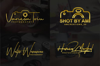 design luxury photography signature logo, or watermark