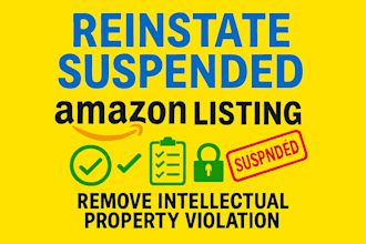 restore suspended amazon listing remove intellectual property violation