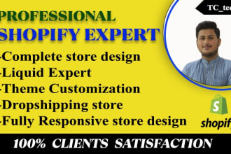 be your shopify expert, shopify developer, shopify theme customization