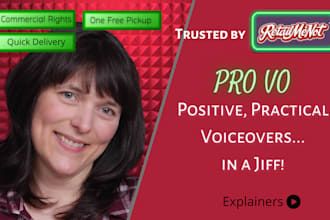 record a female voiceover for animation or explainer videos