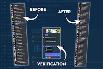 create a professional, eyecatchy, secure, community discord server