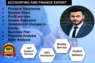 prepare balance sheet, income statement, profit and loss, cash flow