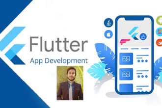 be your flutter developer and build android ios flutter app with firebase