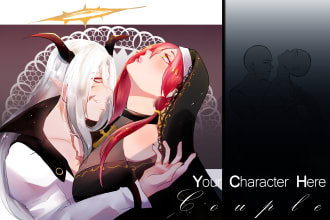 draw your couple o love triangle on a ych