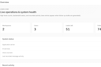 build an ai powered CRM and lead management system