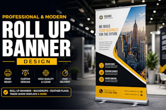 design professional roll up banners and event backdrops