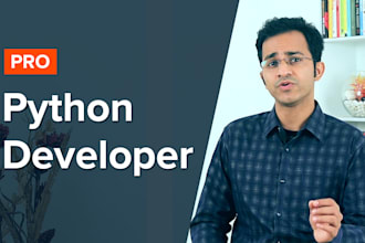 be your python, fast API, django developer