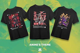 create anime designs for your clothing brand