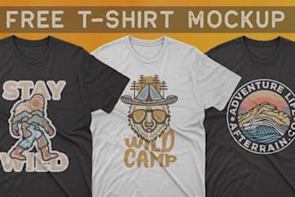 create custom monoline tshirt and logo designs