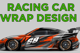 design racing car, livery racing car and sports car wrap design