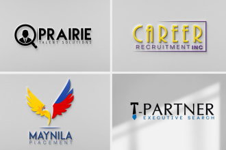 do recruitment agency or job board logo with brand identity