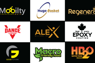 do minimal, creative wordmark, font logo for business
