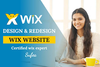 design redesign wix website, wix ecommerce, wix landing page