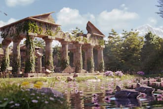 make realistic 3d environment with blender