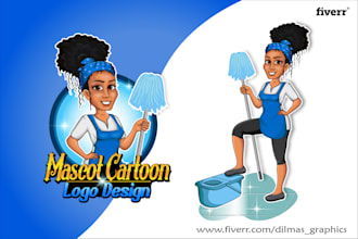 design unique mascot, cartoon character logo design
