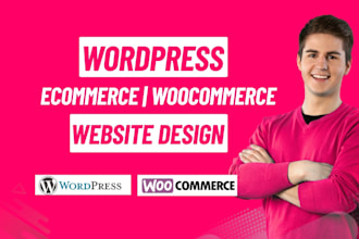 create a responsive ecommerce website, online store using woocommerce