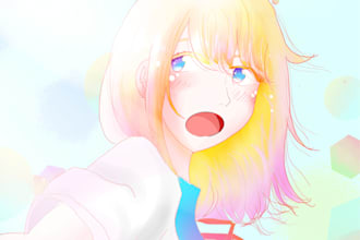 draw custom anime character illustration