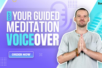 edit your guided meditation voice recording