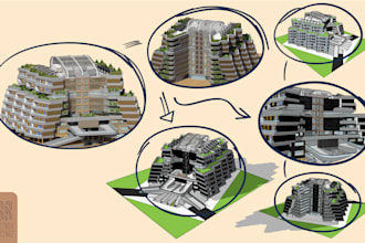 design landscape exterior yard pool 3d model superfast