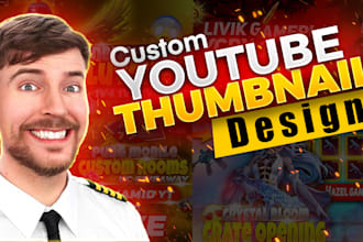 design an attractive, unique and amazing youtube thumbnail