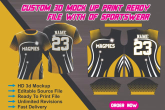 design all over print sublimation jersey