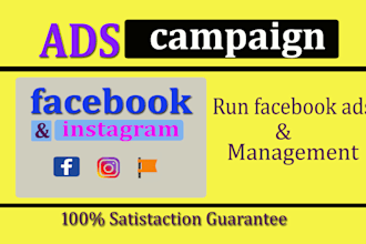 be your facebook ads campaign manager for run ads campaign