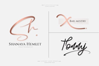 design luxury unique signature logo