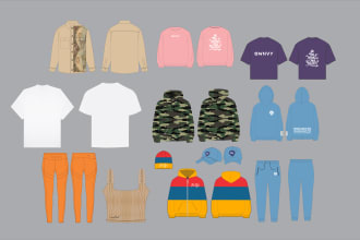 do detailed and modern mockups for your clothing and apparel
