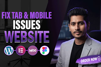 fix responsive issues of the wordpress website and make it mobile friendly
