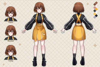 draw a reference sheet for your character