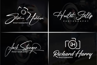 do signature logo photography or watermark design