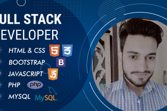 be your frontend and backend developer in php and mysql