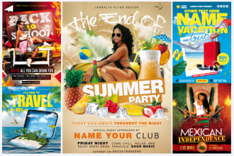 do summer, beach, pool, travel, tour, cruise, boat, vacation, party flyers